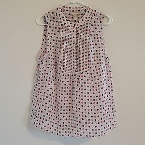 Banana Republic sheer sleeveless blouse sz large
